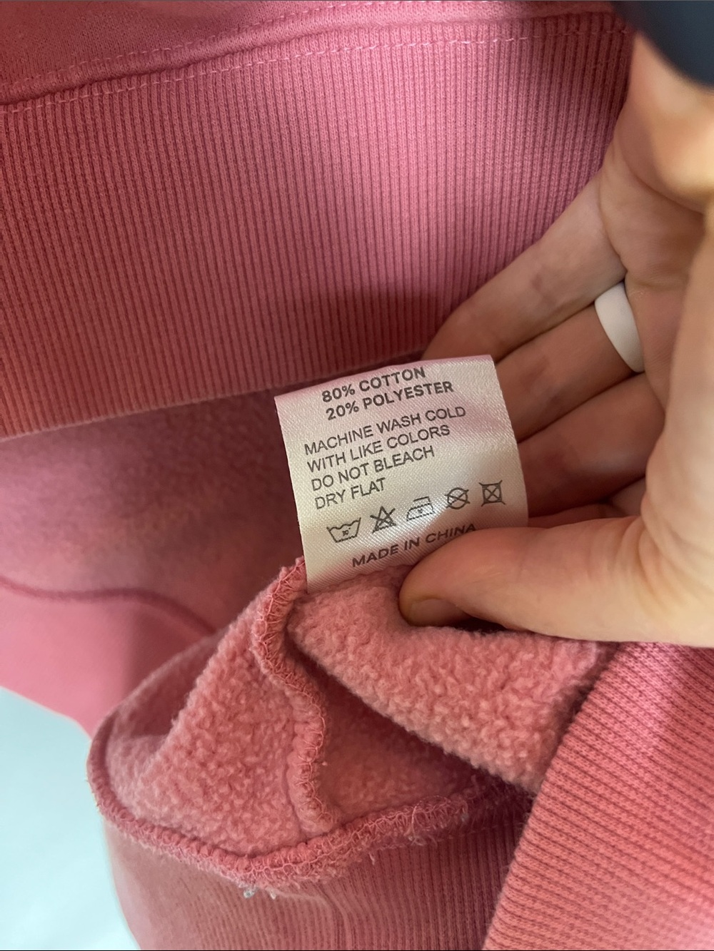 Parke Pink on Pink Varsity Mockneck Sweatshirt - Picture 6 of 10